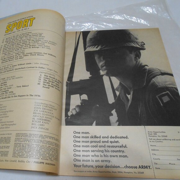 VTG SPORT MAGAZINE OJ SIMPSON DENNY McLAIN 1967 ON COVER VG - Picture 8 of 9